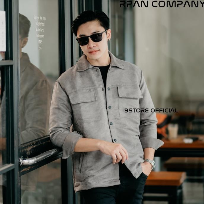 PROMO !! Trucker Suede Jacket brooklyn / Jaket Suede  / Shirt Jacket Suede Pria