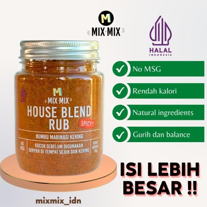 

Houe Blend Rub Bumbu Marinai Erba Guna Rendah Lema Pice Cajun Eaoning Bbq Grill 110 Gram