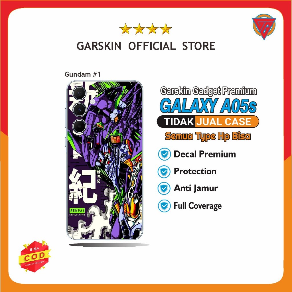 

Wrap* Galaxy A05s Wrap Skin Stiker Garksin CUSTOM Gratis (2pcs)