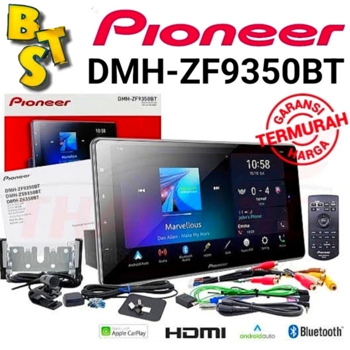 Pioneer DMH ZF9350BT Head Unit Android auto Apple Car Play 9 inch Floating Single Din DMHZF9350BT