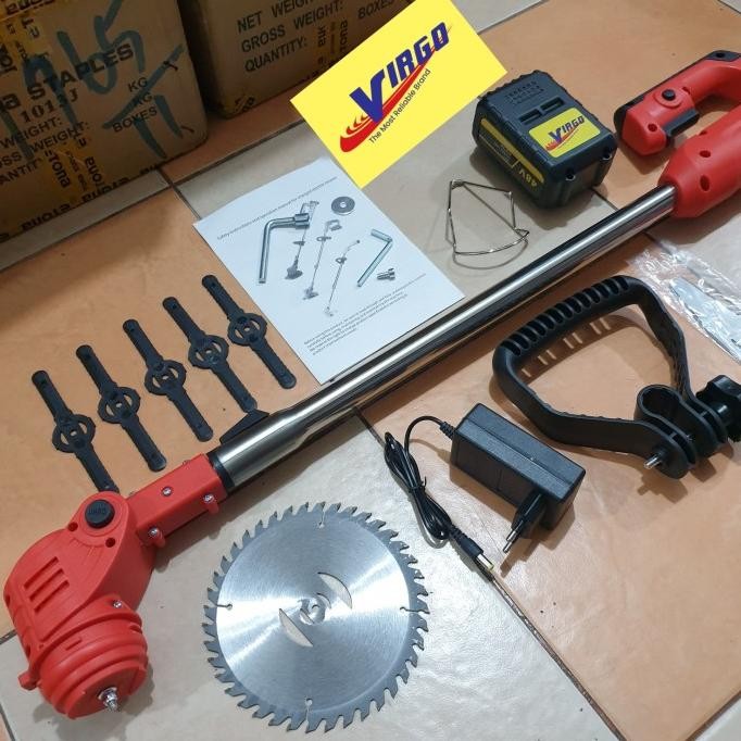 48V MESIN POTONG PEMOTONG BABAT RUMPUT BATERAI CORDLESS 48 V VIRGO