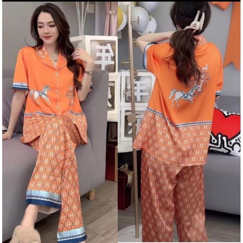 CUCI GUDANG  PROMO BAJU DASTER  BAJU TIDUR PIYAMA SATIN IMPORT WANITA SATEN PREMIUM MURAH