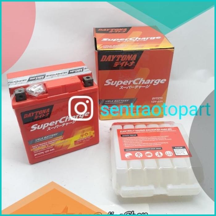 aki accu semi kering super charge nmax aerox 155 DYTZ7V daytona 07D35Z