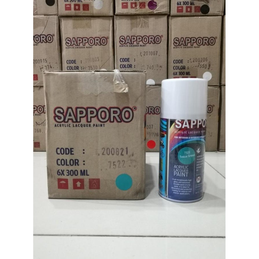 Baru Cat Semprot Sapporo Paint 7522 Tosca Green lesmo99 Buru Order