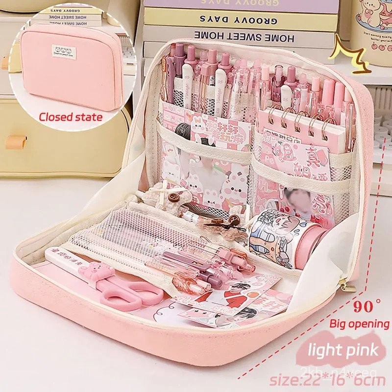 

Kawaii Pencil Case Large Capacity Bag Pouch Box For Girls Japanese & Korean Schools & Offices Back to School Supplies T6ZK