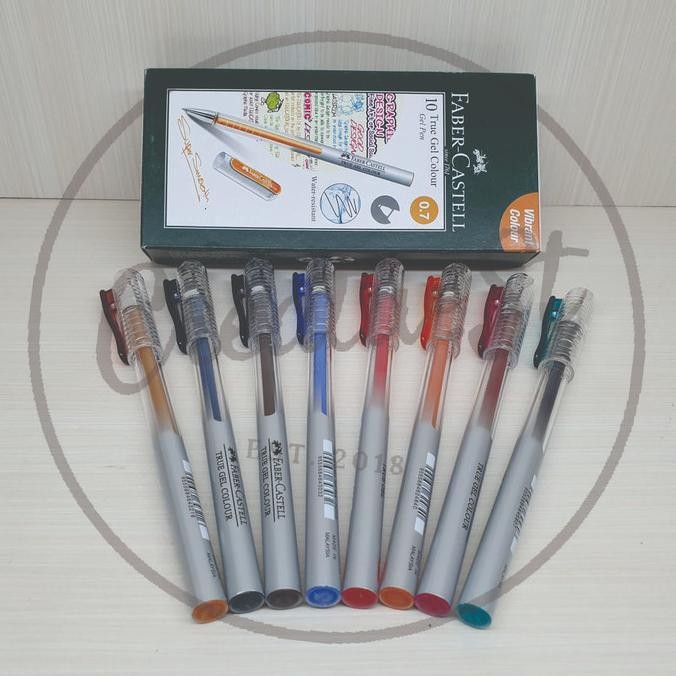 

FABER CASTELL TRUE GEL PEN COLORS 0.7 MM