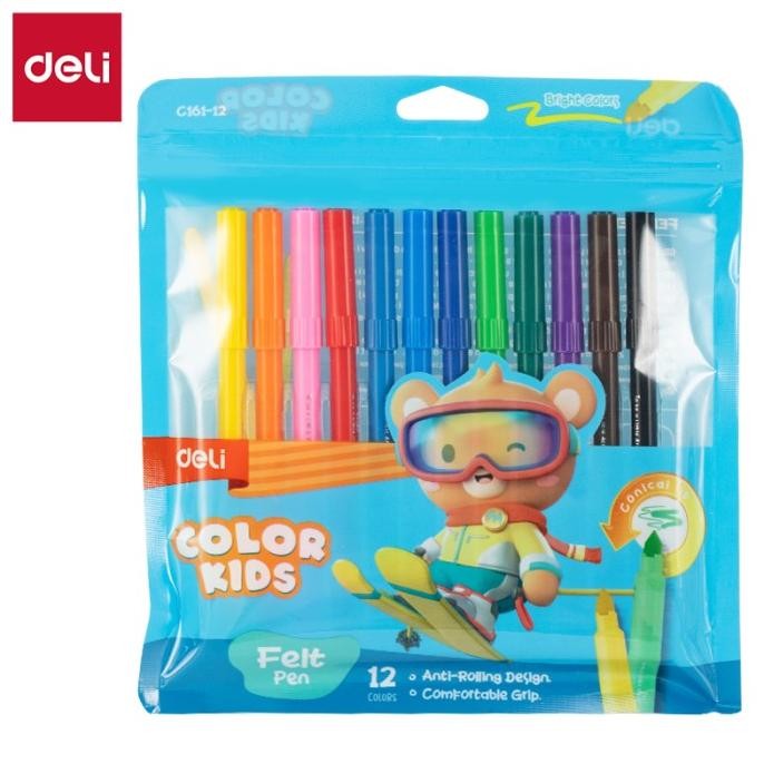 

DELI SPIDOL WARNA / FELT PEN 24 WARNA EC161