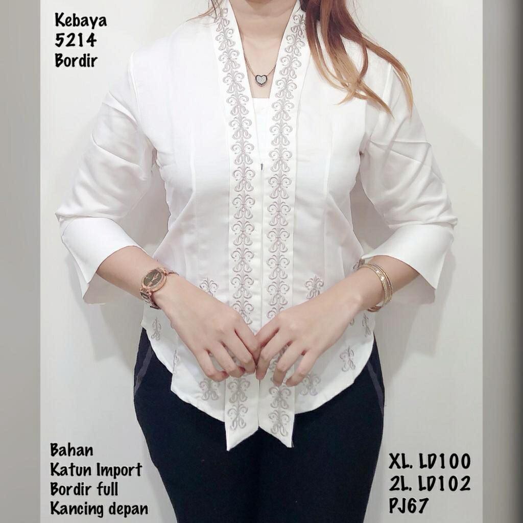 Baju Tradisional Kebaya Halus & Dingin Promo Kebaya Bordir Katun Rihanna Free Bros COD