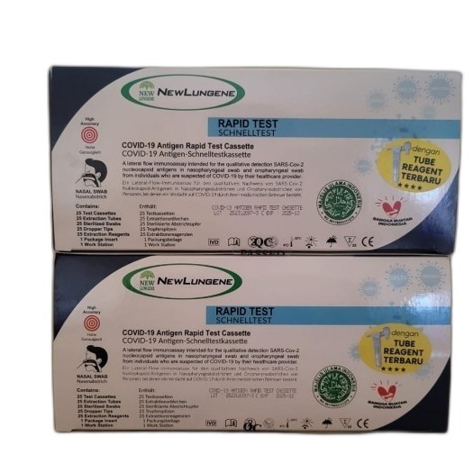 Ready new lungene antigen swab omicron 1 box original