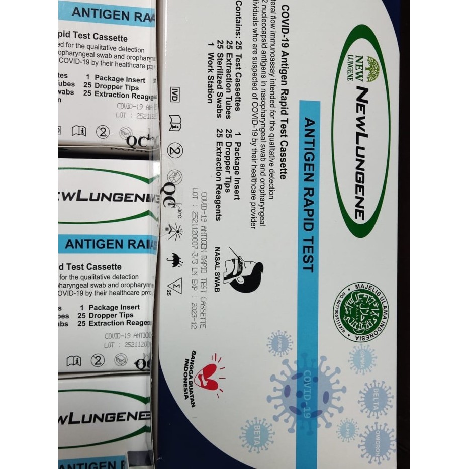 Ready New Lungene Swab Antigen Omicron 1 Box