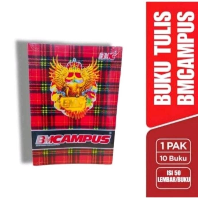 

BUKU TULIS CAMPUS BMC ISI 50 LEMBAR (10 BUKU)