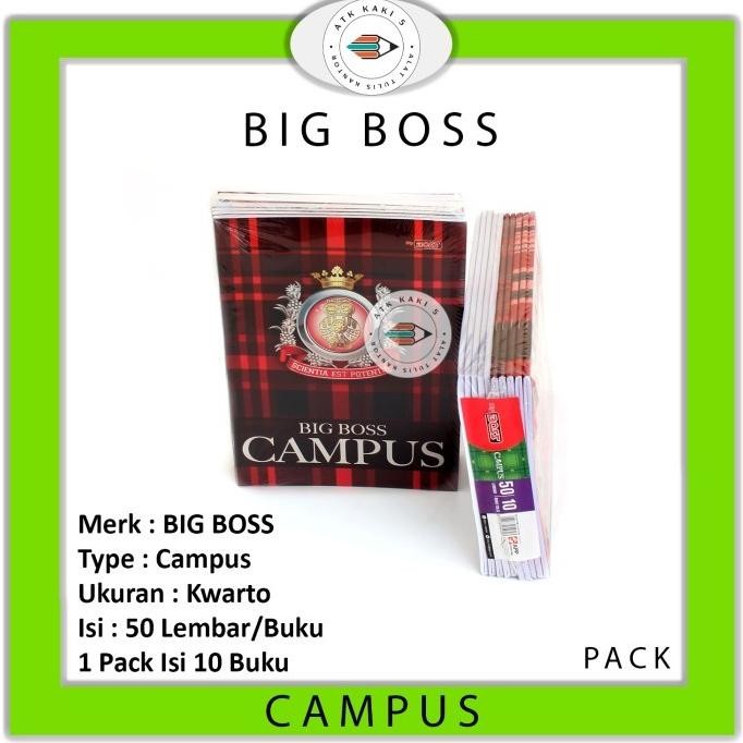 

BIG BOSS EXERCISE BOOK/BUKU TULIS CAMPUS 50 50 SHEETS/BOOK