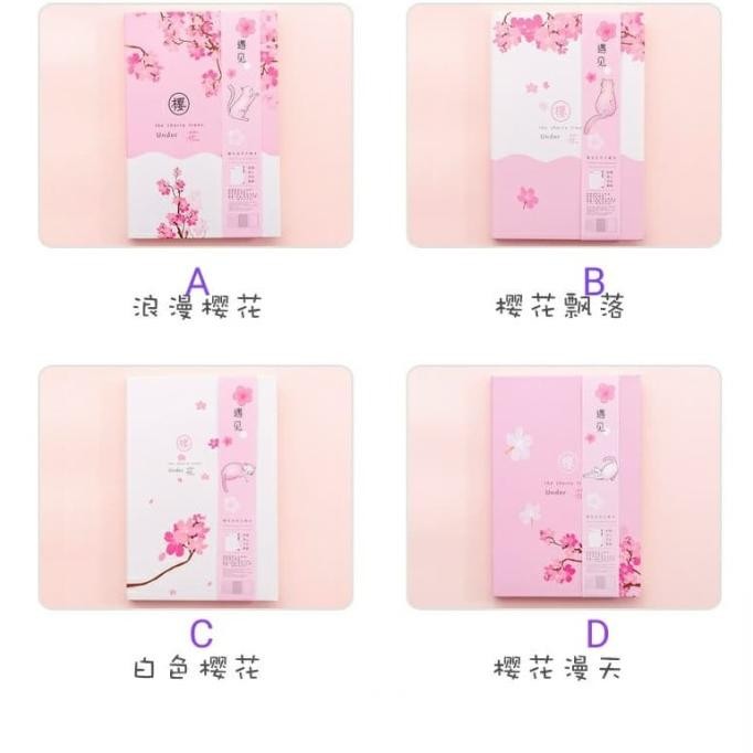 

BUKU TULIS UNIK / BOOK EDISI BUNGA SAKURA