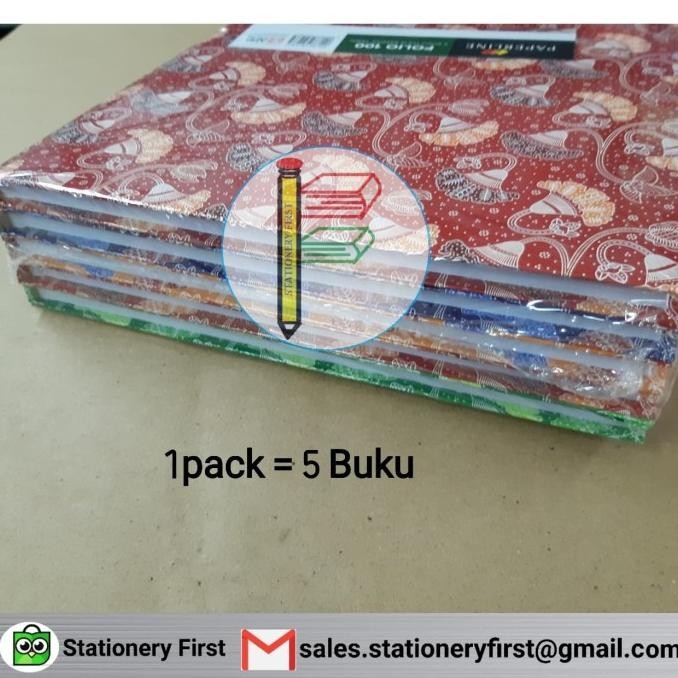 

BUKU TULIS HARD COVER PAPERLINE 100 LEMBAR PER PACK 5 BUKU