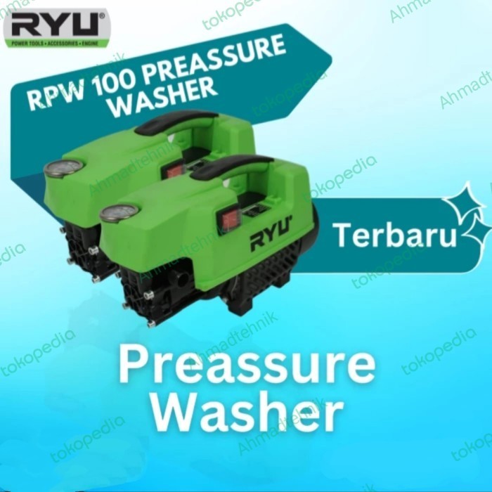 Hemat Mesin Cuci Ac Jet Cleaner Ryu Rpw100 Daya Listrik 400 Watt/ Cuci Motor