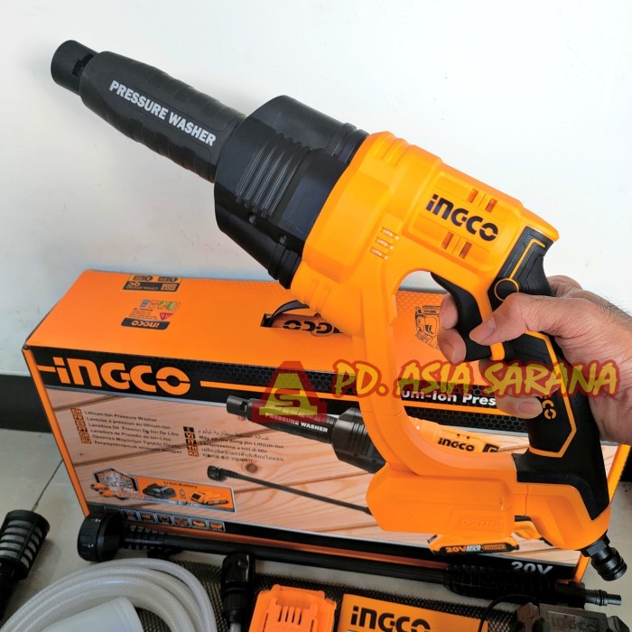 Paling Baik Cordless Jet Cleaner 25Bar Ingco / Mesin Steam Ac Pompa Baterai P20S