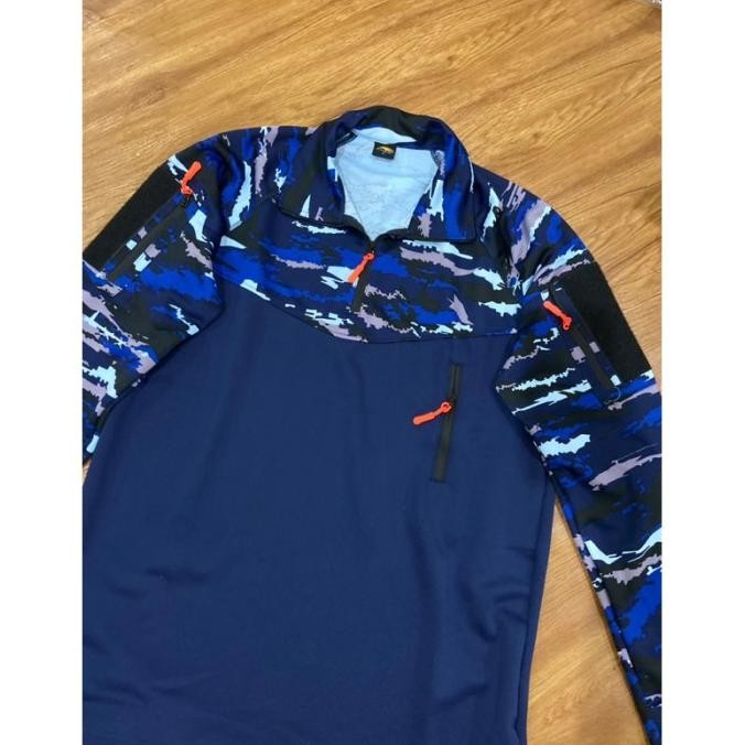 KAOS BDU SBP SCUBA LENGAN PANJANG/ LORENG BIRU TNI AU JRS