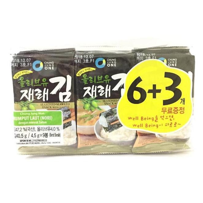 

Chung Jung Won Rumput Laut 9Pcsx4,5G Stok Terbatas