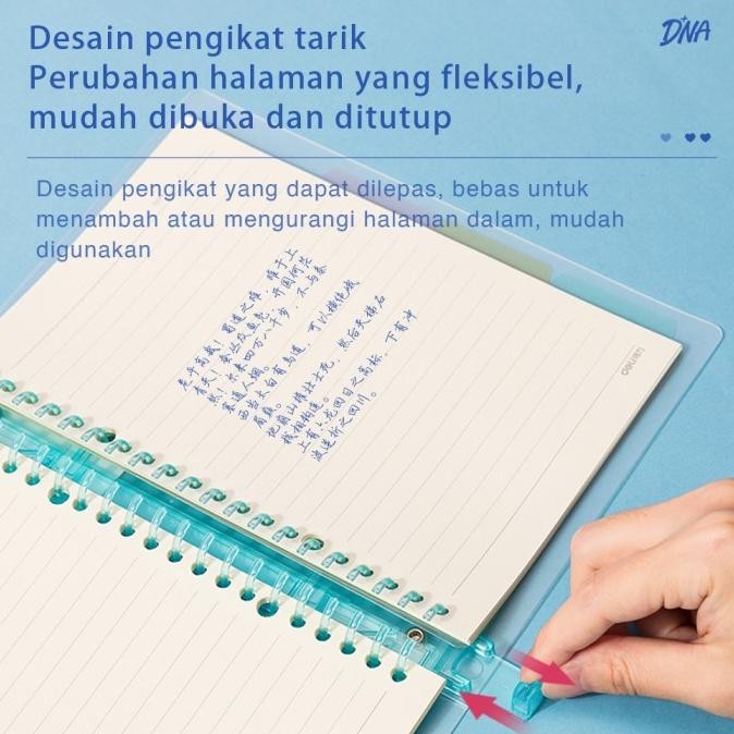 

Terkini Deli Loose Leaf Book / Binder A5/B5 Isi 60 Lembar Qha560 Qhb560 Neo