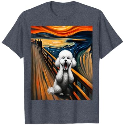 Anjing Bichon Frise Berseni Ekspresionis |. Kaos Bichon Frise Artistik |HBjFSasF|