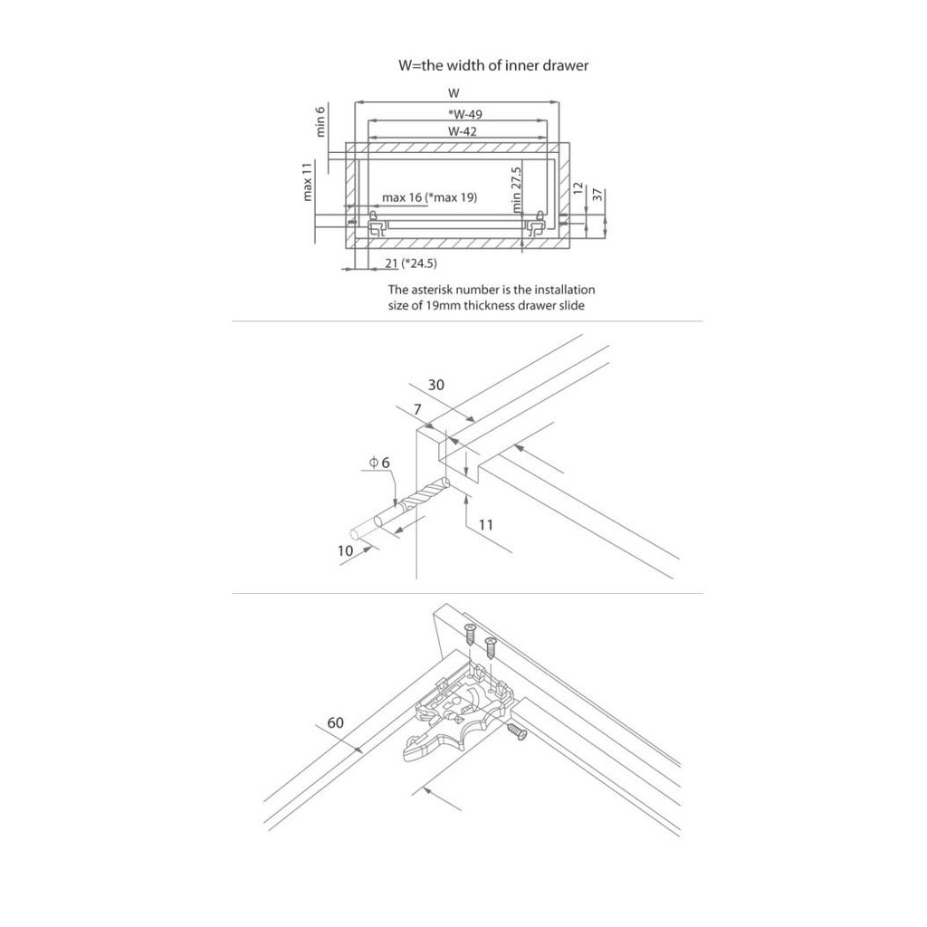 Rel Laci Tandem Taco ( Drawer Slider ) - Taco Us 001/25