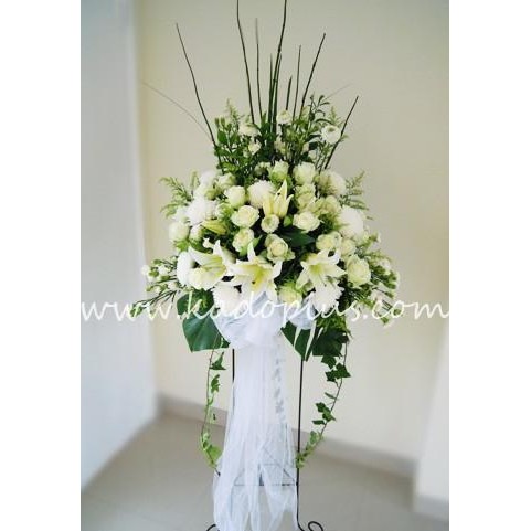 

PROMO ELEGANT WHITE STANDING FLOWER - STANDING DUKA CITA