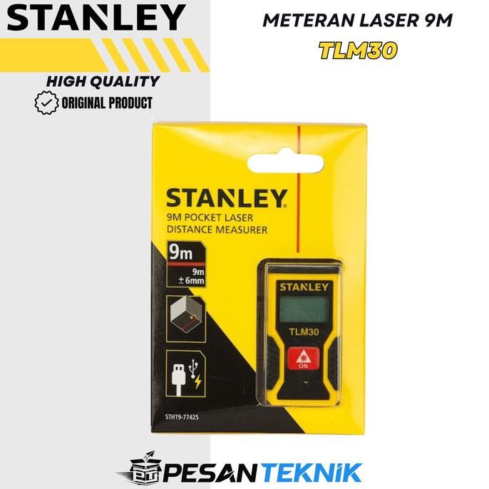 Meteran Laser STANLEY Alat Ukur Laser 9 Meter TLM30 Stanley STHT77425