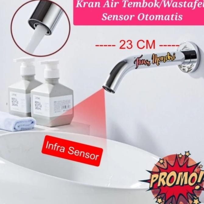 KRAN SENSOR TEMBOK KERAN WASTAFEL KRAN WUDHU OTOMATIS TYPE 801
