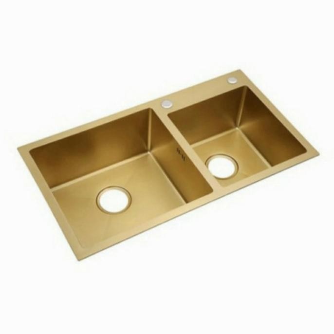 

PROMO KITCHEN SINK ONAN 8245 GOLD BAK CUCI PIRING 2 LOBANG
