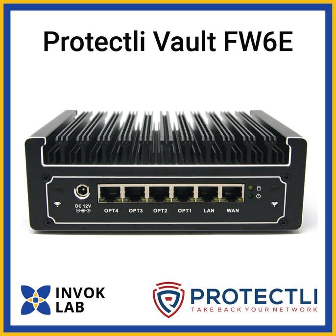 

PROMO PROTECTLI VAULT FW6E 6 PORT INTEL I7 8550U FIREWALL SECURITY GATEWAY