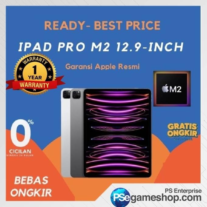 

PROMO IPAD PRO M2 2022 12.9 INCH WIFI ONLY 128GB GARANSI RESMI