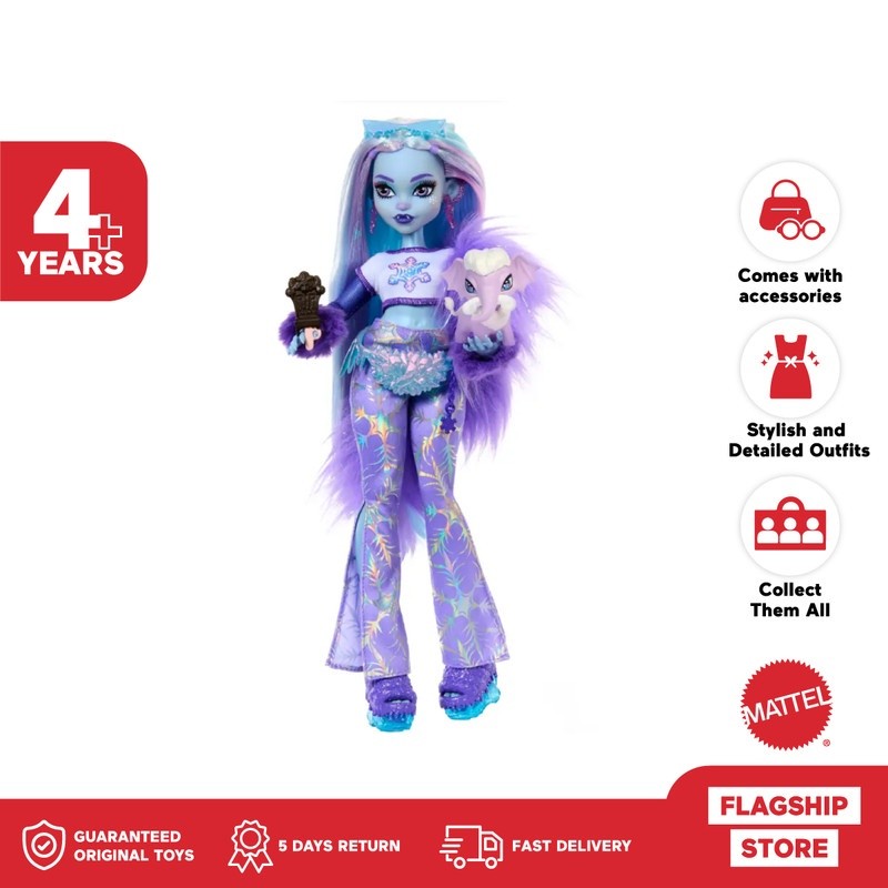 Monster High Abbey Bominable Doll - Mainan Boneka Anak Perempuan