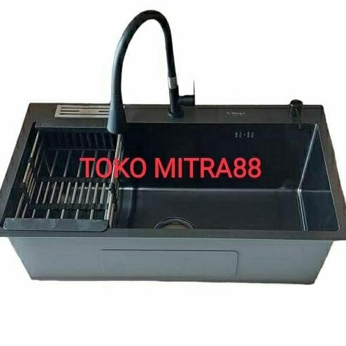 

PROMO PAKET LENGKAP KITCHEN SINK WINGS 7545 BLACK MODEL BOLZANO
