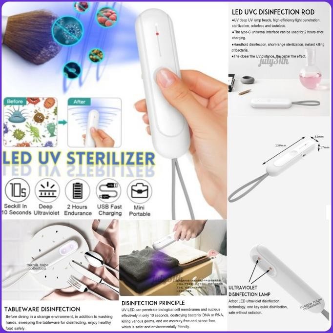 Berkualitas PORTABLE DEEP UVC STERILIZER UV LIGTH STERILIZER LAMPU UV PORTABLE