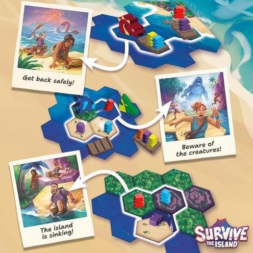 Berkualitas Survive The Island New Edition Board Game - Previously Escape from Atlantis
