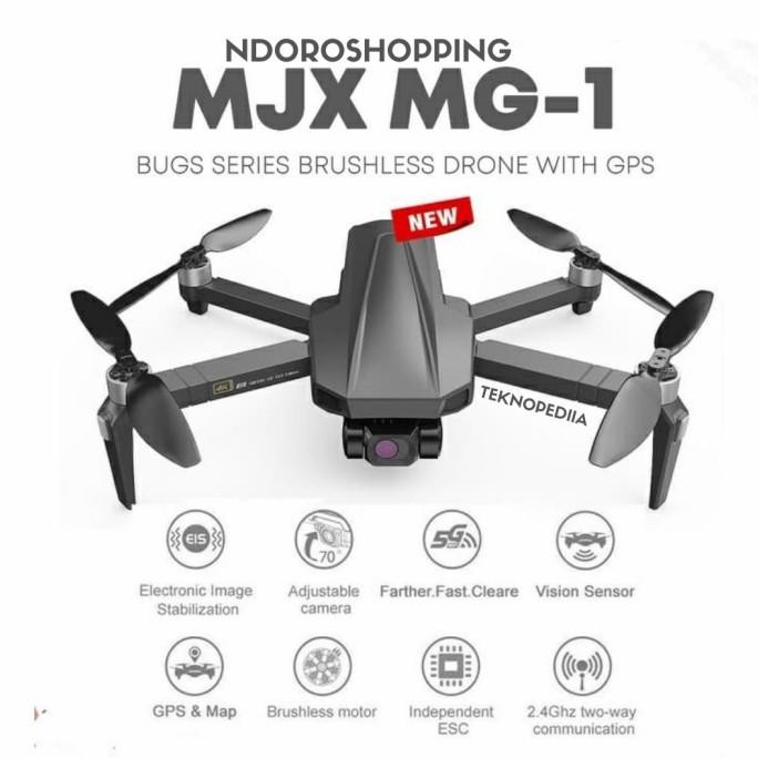 Drone Mjx Mg1 5G Fpv 2-Axis Gimbal 4K Eis Hd Camera Vs Sjrc F11 F7 Original Terlaris