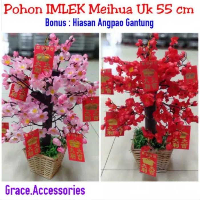 

CNY Pohon imlek meihua angpao 55 cm sakura - PINK Angpao Limited