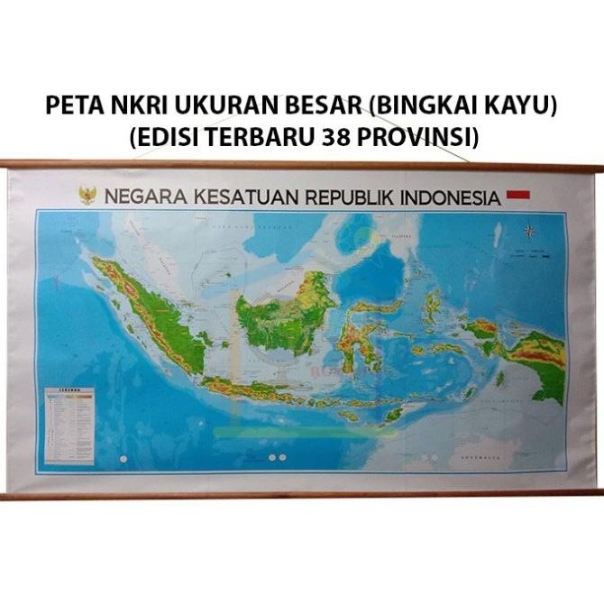 

READY STOCK PETA INDONESIA (BINGKAI) NEGARA KESATUAN REPUBLIK INDONESIA (NKRI) !!!!!