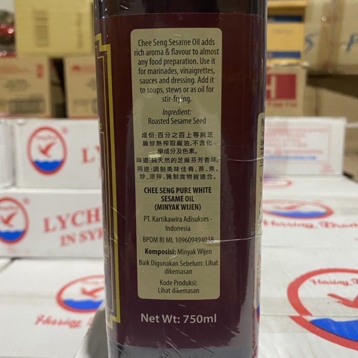 Nya Wijen Pagoda Chee Eng 750Ml Eame Oil Pure White