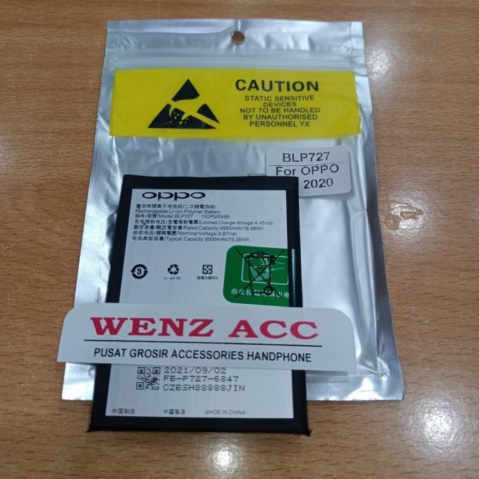 Baterai Batre Battery Oppo A9 2020 BLP 727 BLP727 BLP-727 Original IQB