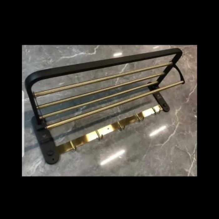 

Ra Handu Gantungan Handu Lipat 4 Bari Tainle Hitam U 56Cm