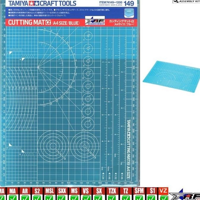 

TAMIYA 74149 CRAFT TOOLS CUTTING MAT (A4 SIZE/BLUE)