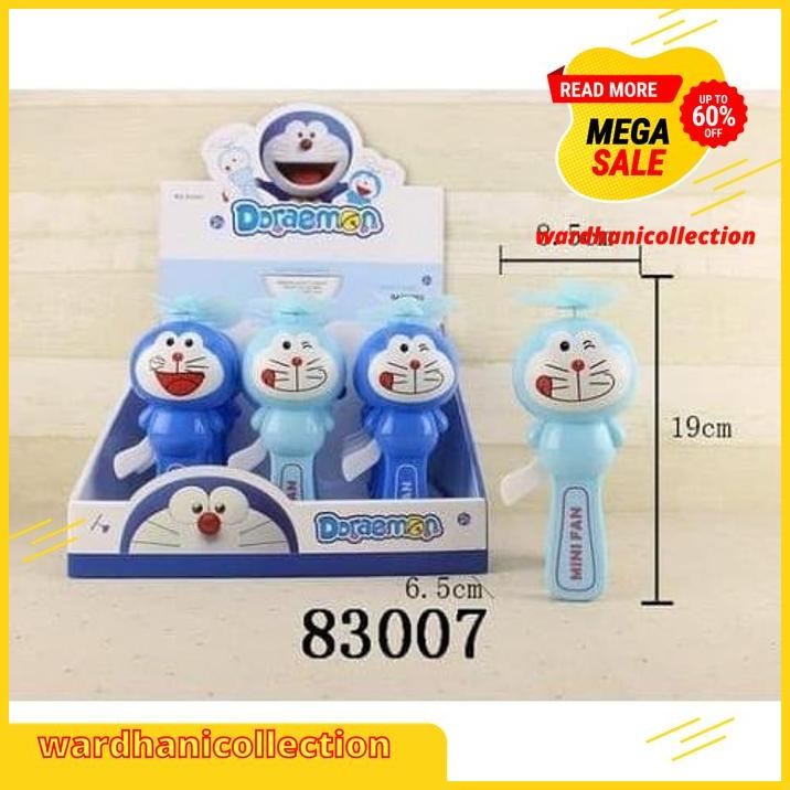 KIPAS ANGIN TANGAN - DOREMON / PORTABLE MANUAL FAN TANPA LISTRIK UNIK FREE ONGKIR 