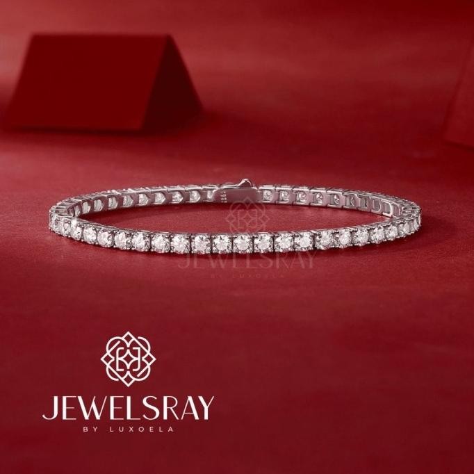 gelang aurel libertee tennis moissanite bracelet single lock jewelsray 