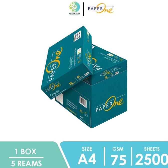 

TERLARIS - Paperone Kertas HVS A4 75gr Box / Kertas HVS Murah / Grab Gojek Instan