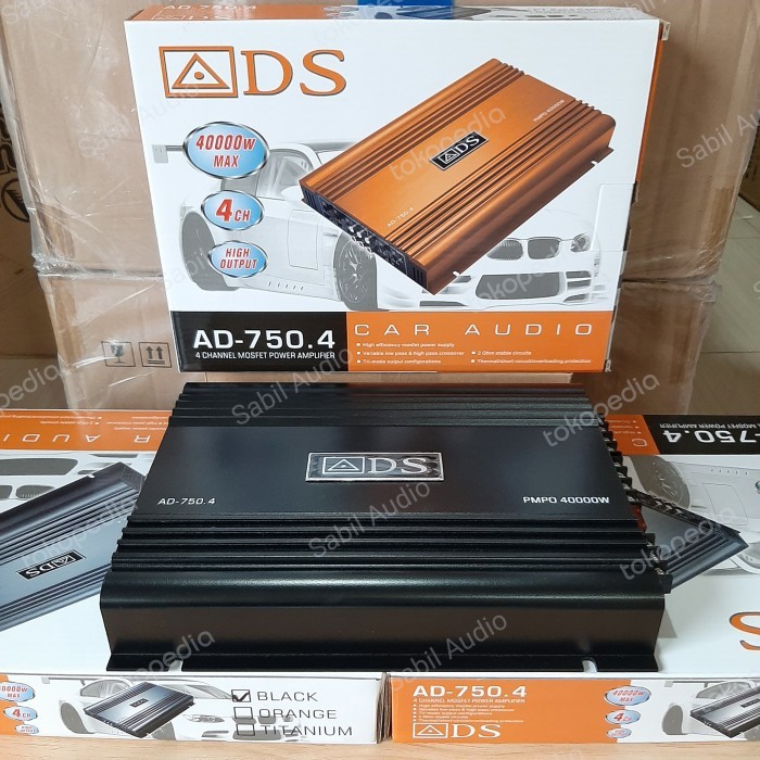 Power ADS 750.4 Power Mobil 4 Channel Amplifier ADS 750.4