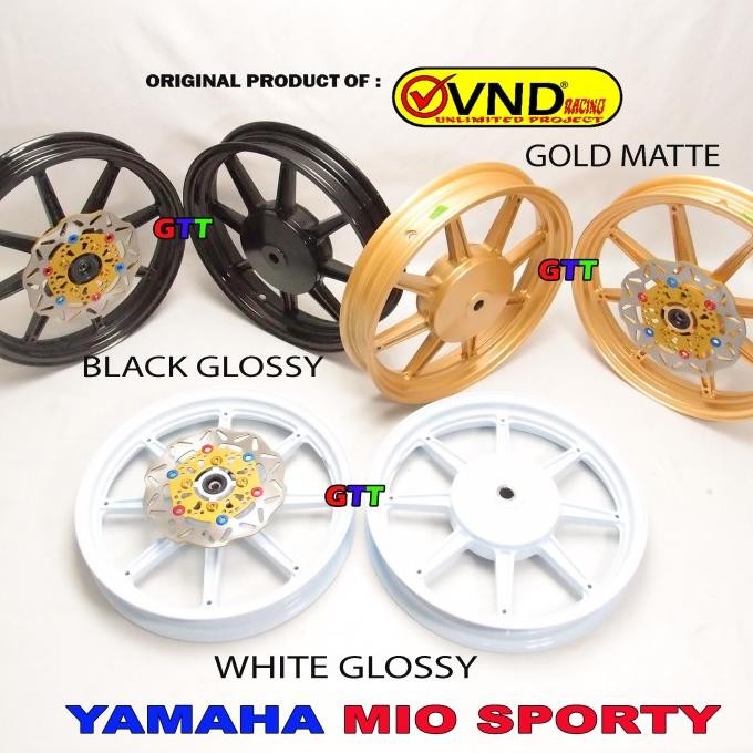 VELG VND PALANG 8 CRYPTO MATIC YAMAHA MIO SPORTY SMILE, SOUL KARBU