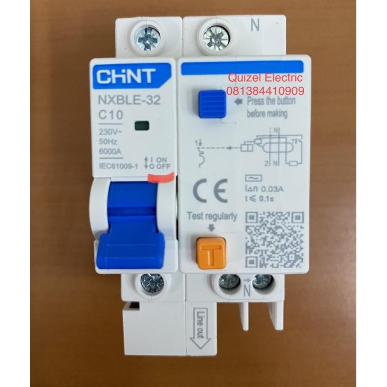 Promo ELCB atau RCCB 10A 1P+N merk CHINT COD