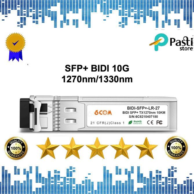 NEW 6COM,BIDI SFP+ 10G 1270nm/1330nm,SMF,10km,DDM,LC