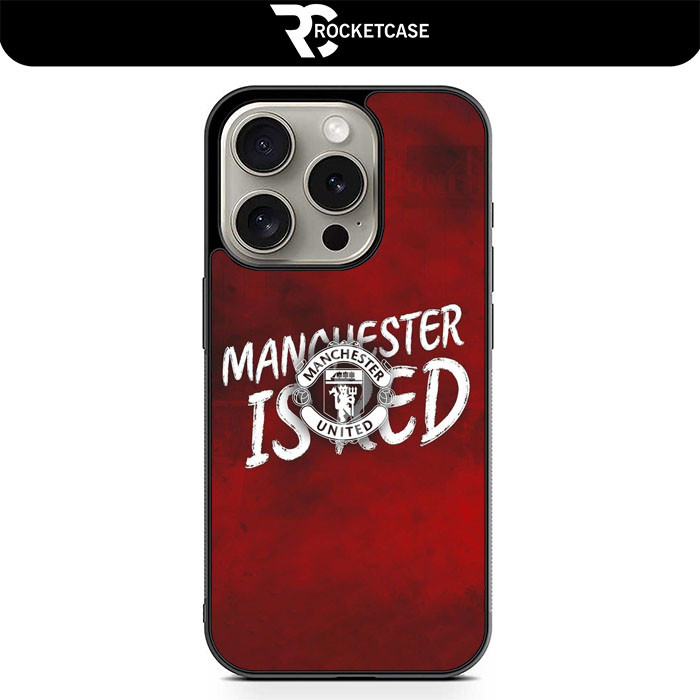 Case Casing iPhone 16 15 14 13 12 11 X XS XR Pro Max Mini Plus Manchester United RC0460 Case Cover